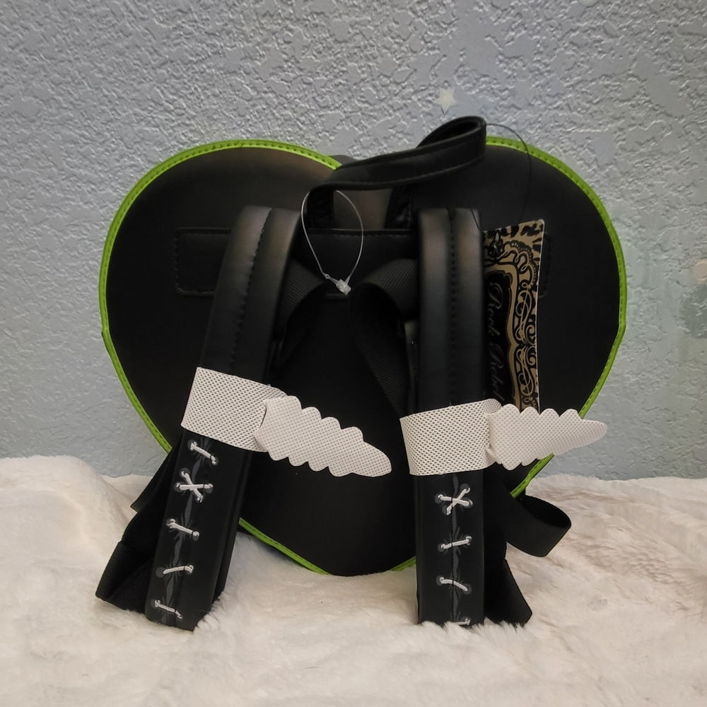 🎉SALE🎉 Rock Rebel Universal Monsters Frankenstein & Bride Mini Backpack - Picture 5 of 5